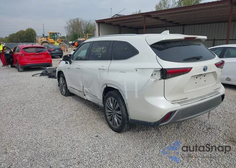 2020 Toyota Highlander Hybrid Platinum z USA, uszkodzony, nr VIN 5TDEBRCH2LS012254